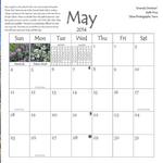 May Calendar Page