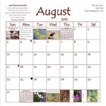 August Calendar Page