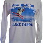 Ski Lake Tahoe Long-Sleeve Tee, White