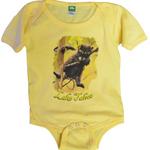 Raccoon Baby Onesie, Yellow