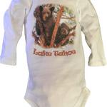 Baby Bear in a Tree Baby Onesie, Long Sleeve, White