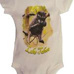 Raccoon Baby Onesie, White