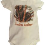 Baby Bear in a Tree Baby Onesie, White