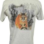 Cougar Attack! Pocket Tee, Grey, image on back