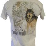 Winter Wolf Tee, Grey, image on back