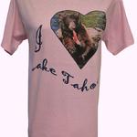 I Love Lake Tahoe Tee, Pink