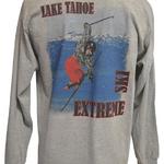 "Red Air" X-TREME Cotton Tee, Long-Sleeve, Grey, large image on back