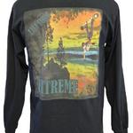 "Green Trail" X-TREME Long-Sleeve Cotton Tee, Black, large image on back