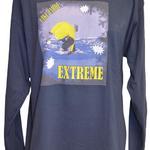 "Yellow Air" X-TREME Cotton Tee, Long-Sleeve, Navy, small image