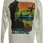 "Green Trail" X-TREME Cotton Tee, Long-Sleeve, White, large image on back